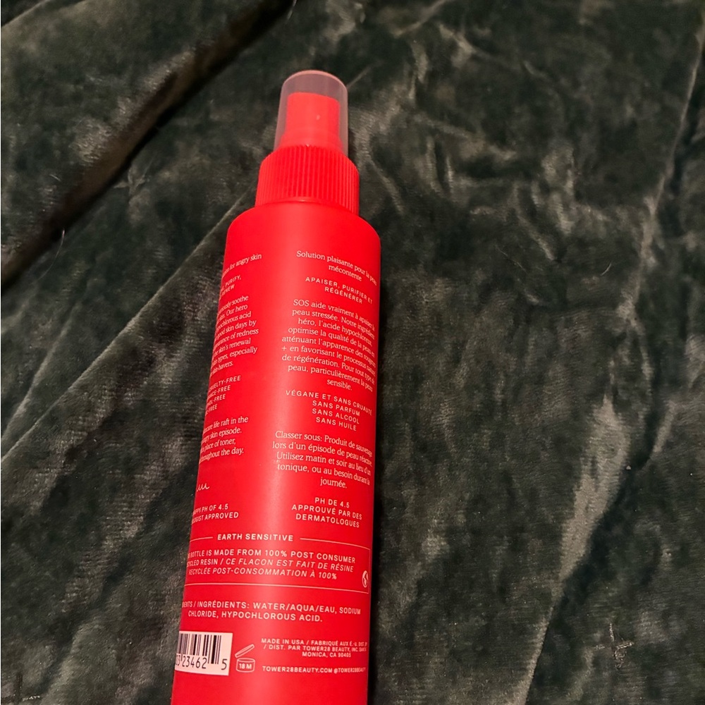 Tower 28 Bright Red Daily Rescue Facial Spray - Picture 2 of 2